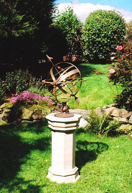 A Taurus Armillary on an Upton Pedestal